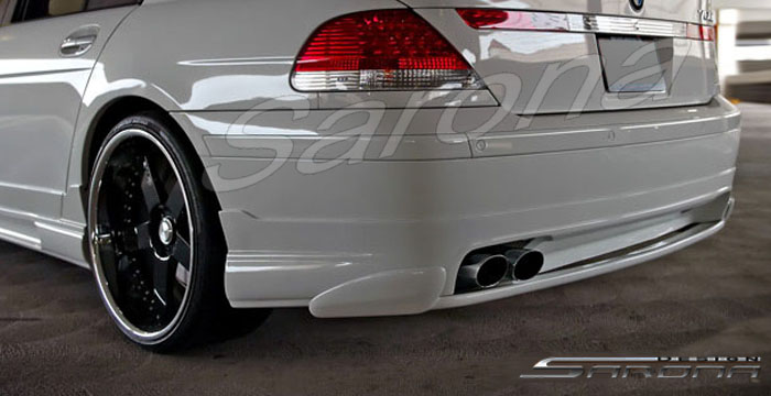 Custom BMW 7 Series  Sedan Rear Add-on Lip (2002 - 2005) - $690.00 (Part #BM-008-RA)